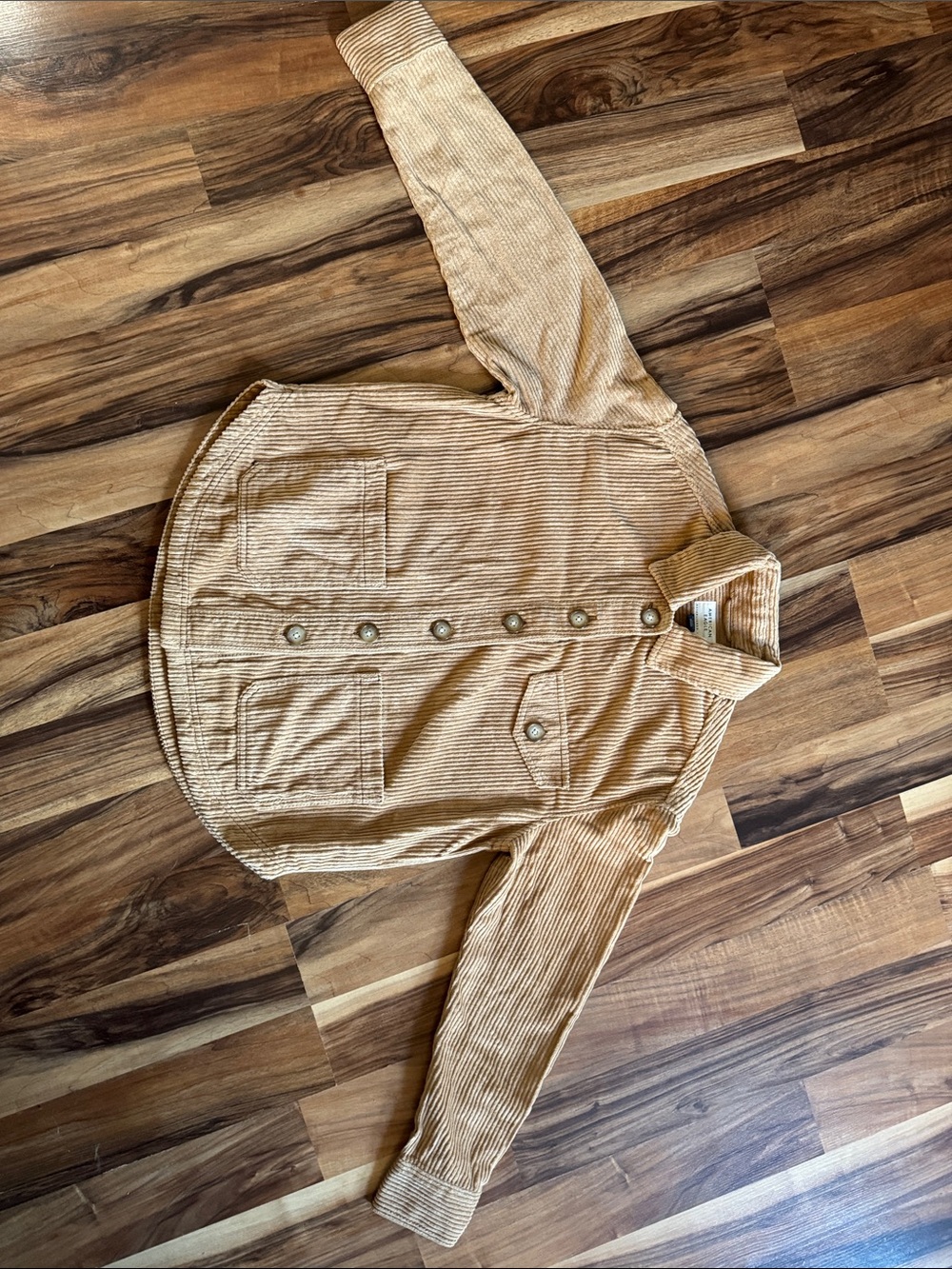 American Eagle Corduroy Shacket Light Brown